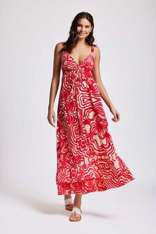 Red Movida - Lidia strappy maxi dress IC24-115-MLT