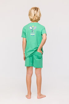 Jongens-Heren Pyjama,groen 241-10-PZA-Z/734