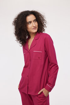 Dames pyjama,framboos-rood 242-10-PIS-S/357 