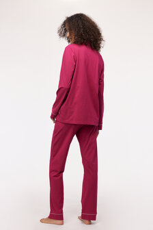 Dames pyjama,framboos-rood 242-10-PIS-S/357 