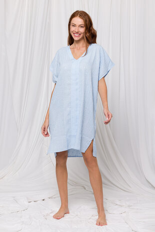 Dames Poncho, blauw 241-52-XDR-W/823 