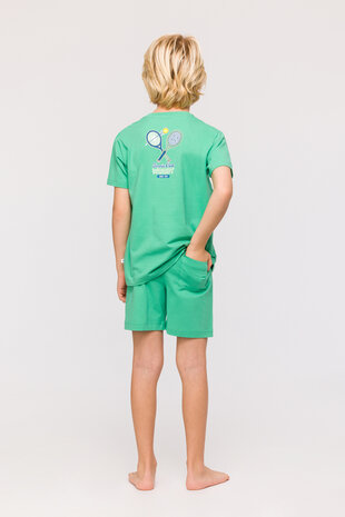 Jongens-Heren Pyjama,groen 241-10-PZA-Z/734