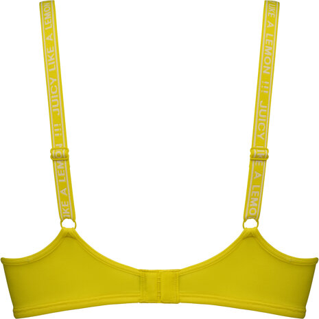 Space Oddysey push up wired padded citrus yellow lace 36671