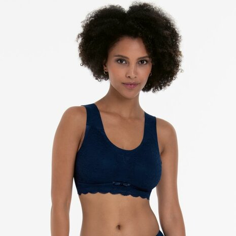 Essentials Lace Bralette marine blauw 5400 380